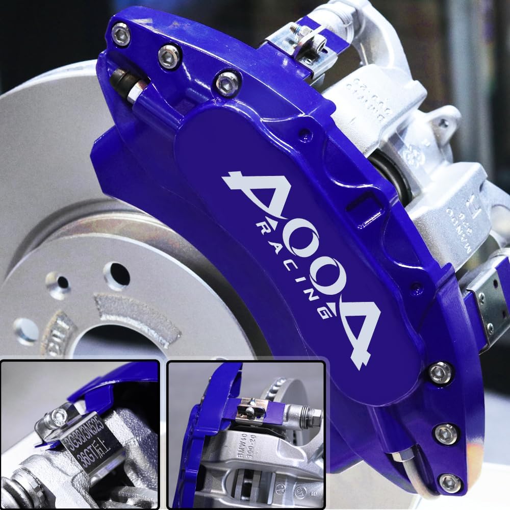 Car aluminum alloy special car special buckle screw fixed caliper cover (4PCS luxury upgrade version)