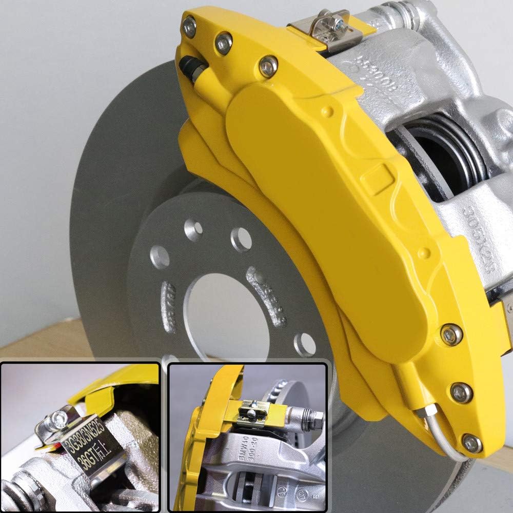 Automobile aluminum alloy caliper cover special car special buckle screw fixed caliper cover (4PCS)