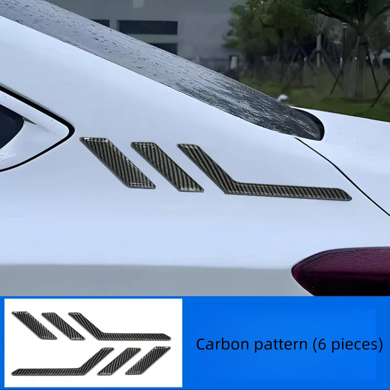 Rear window stickers, lace decoration, modified side wing side logo, sports body decoration stickers