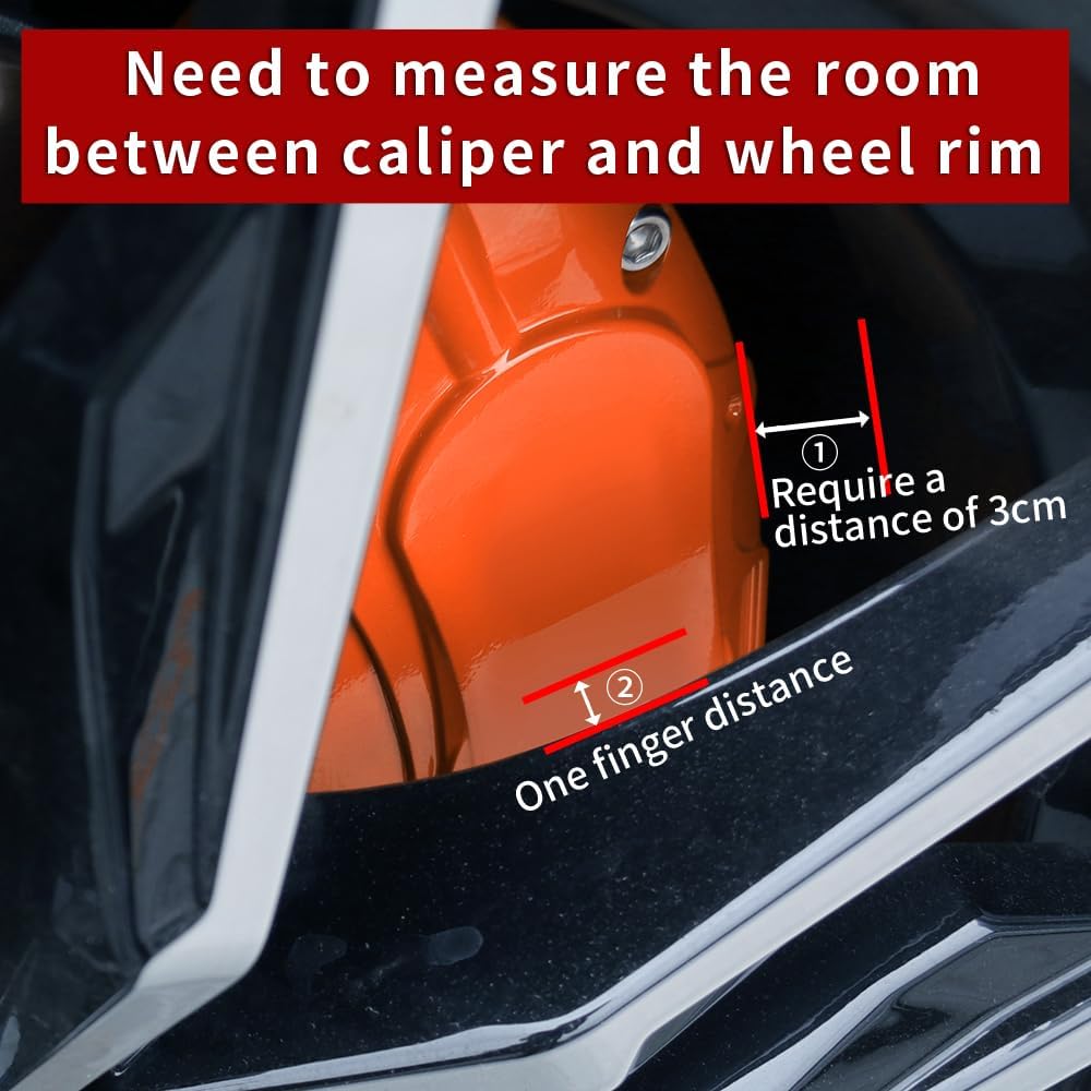 Car aluminum alloy special car special buckle screw fixed caliper cover (4PCS luxury upgrade version)