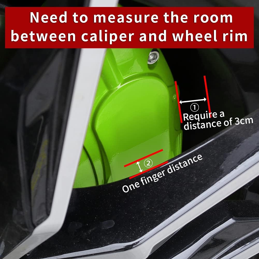 Car aluminum alloy special car special buckle screw fixed caliper cover (4PCS luxury upgrade version)