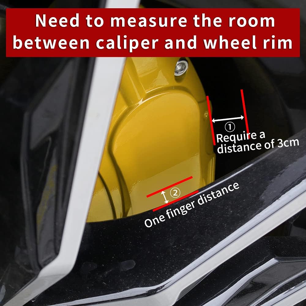 Car aluminum alloy special car special buckle screw fixed caliper cover (4PCS luxury upgrade version)