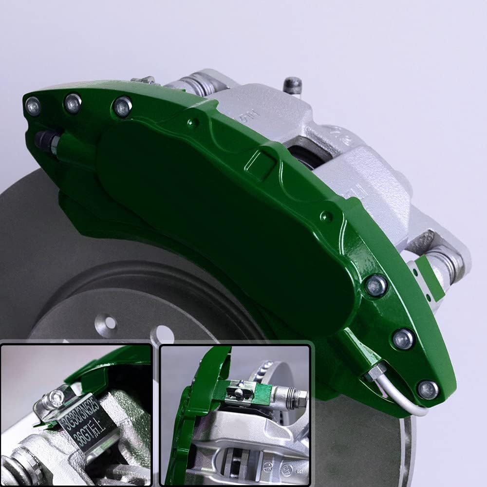 Automobile aluminum alloy caliper cover special car special buckle screw fixed caliper cover (4PCS)