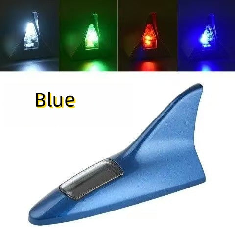 Car shark fin decorative lights Car antenna modification lights