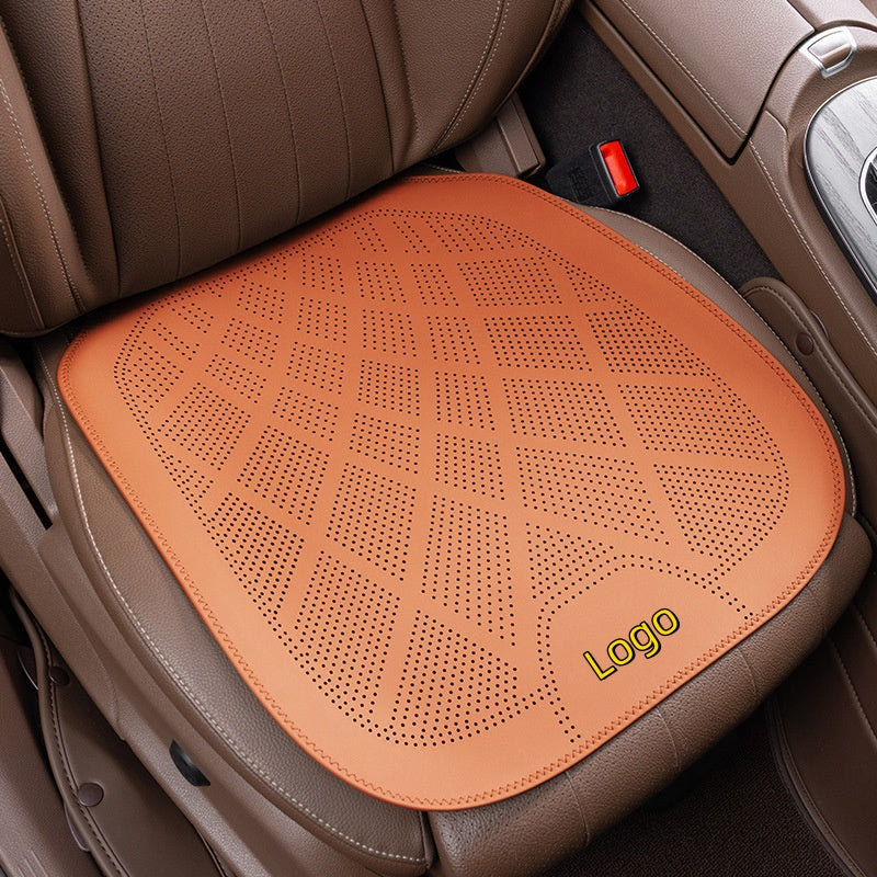 2025 new ultra-thin car seat cushions for all seasons Nappa leather ventilation and breathable seat cushions high-end seat cushions