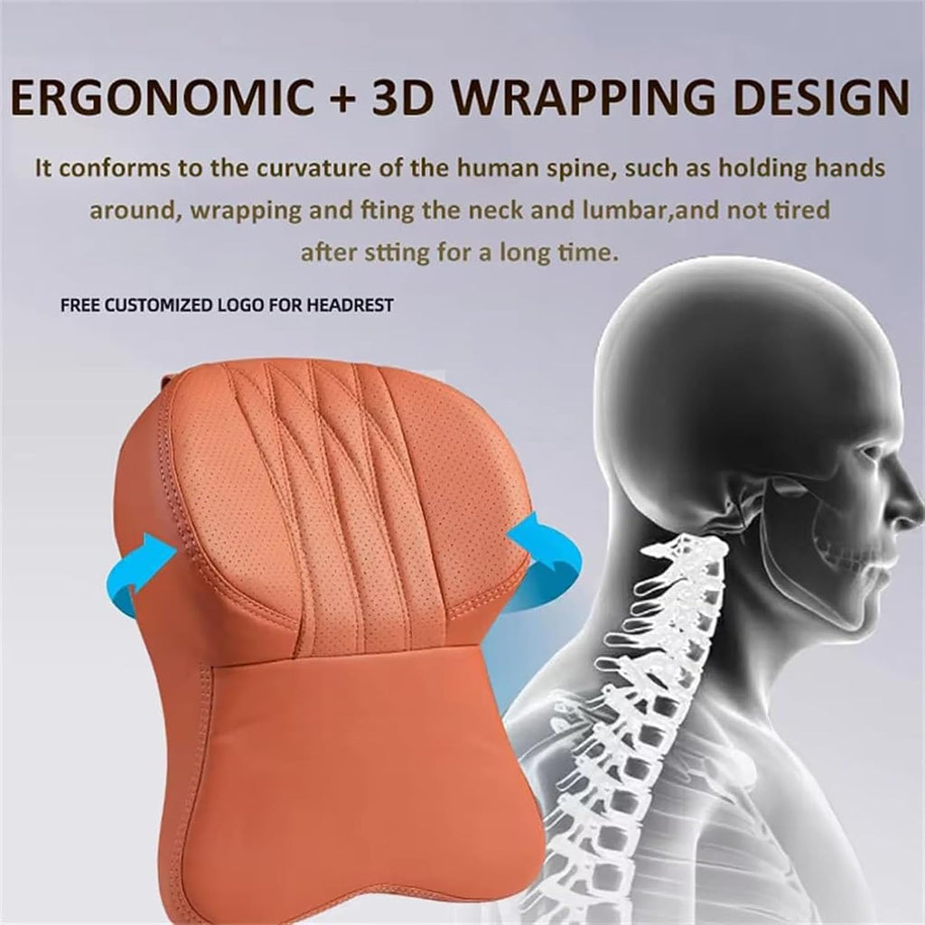 Car headrest neck pillow car cushion cushion four seasons universal pillow seat back waist support