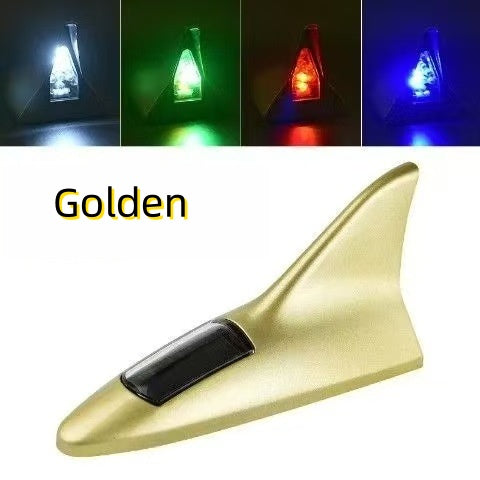 Car shark fin decorative lights Car antenna modification lights