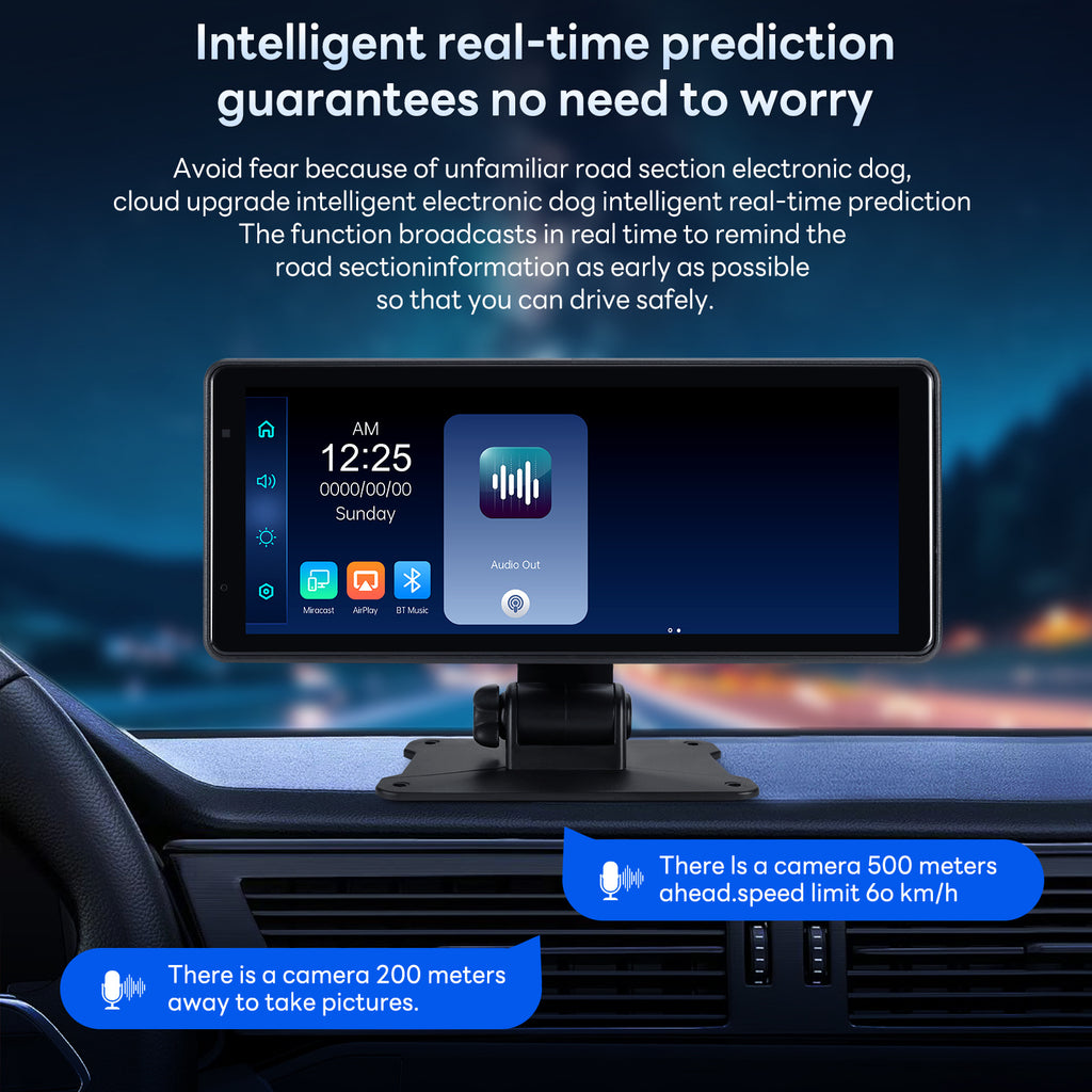 8.1-Inch Wireless Carplay Car Gps Navigation Device Car Fm Player Dash Recorder