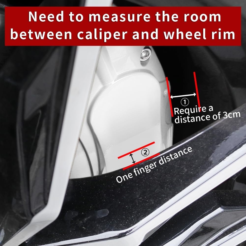 Car aluminum alloy special car special buckle screw fixed caliper cover (4PCS luxury upgrade version)