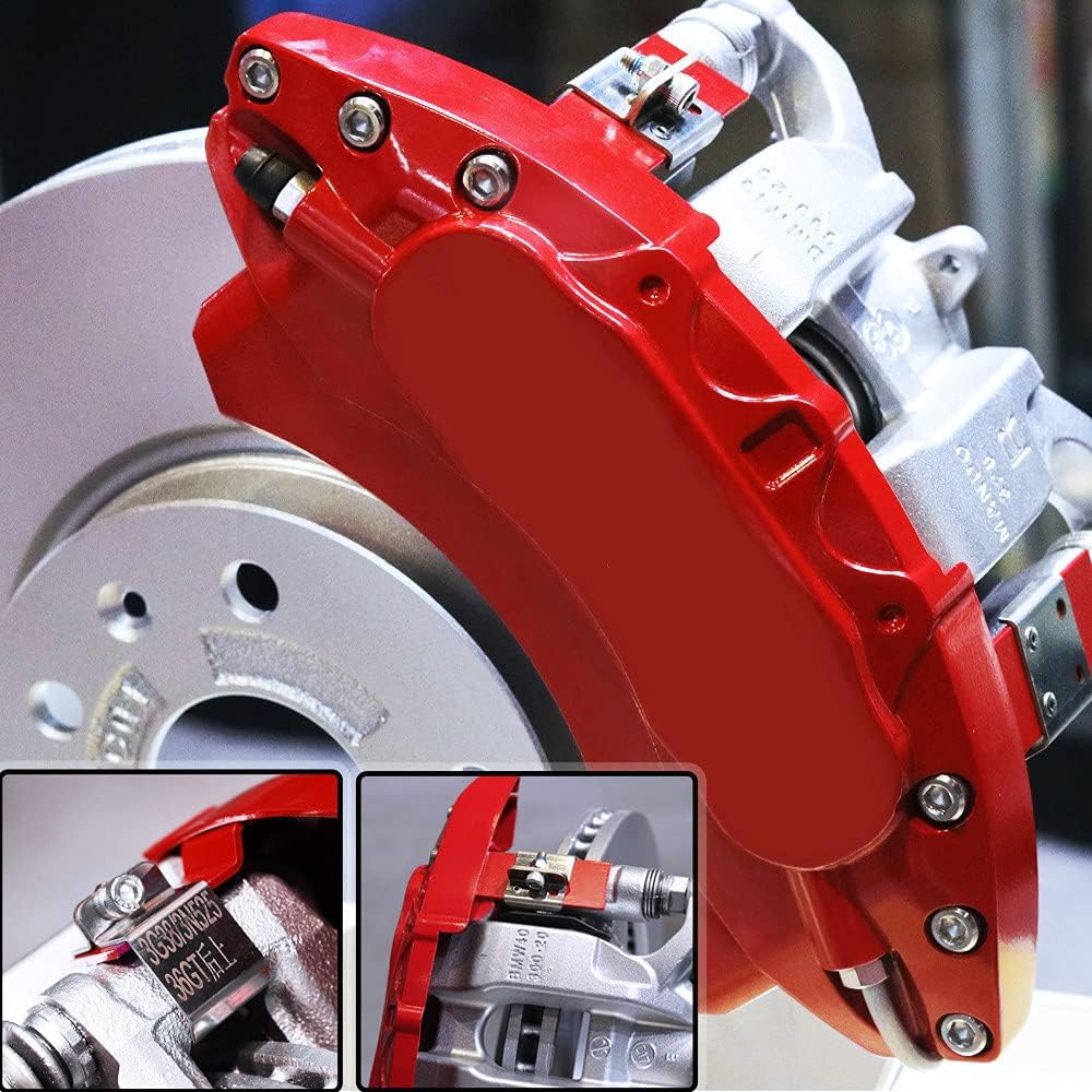 Car aluminum alloy special car special buckle screw fixed caliper cover (4PCS luxury upgrade version)