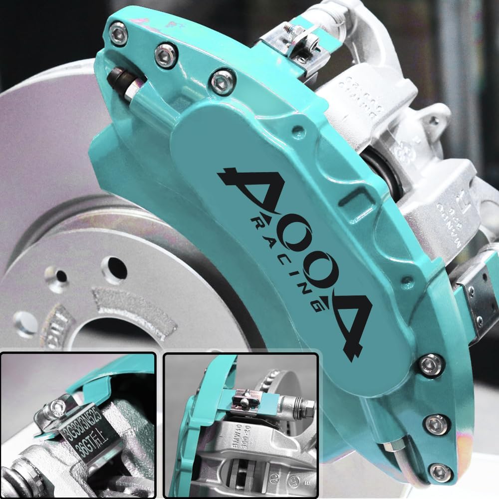 Car aluminum alloy special car special buckle screw fixed caliper cover (4PCS luxury upgrade version)