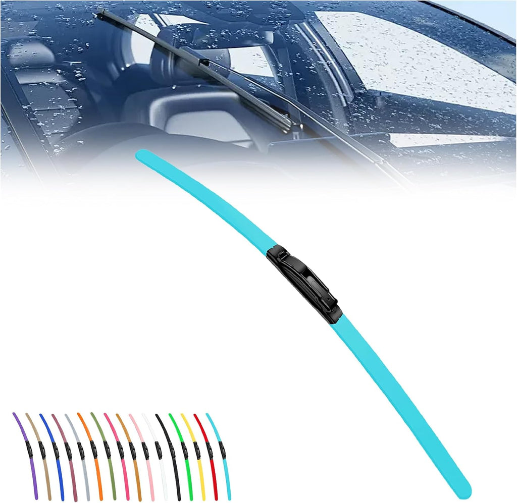 2025 New Colorful Boneless Silent Windshield Wipers  ,All Season Automotive Replacement Windshield Wipers Front Windshield Windshield Blade Window Wipers for Car