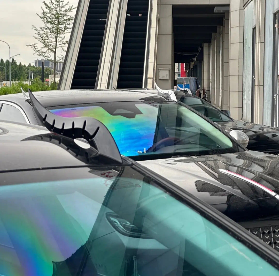 New dragon horn car exterior decoration,Arc light speed flow fin