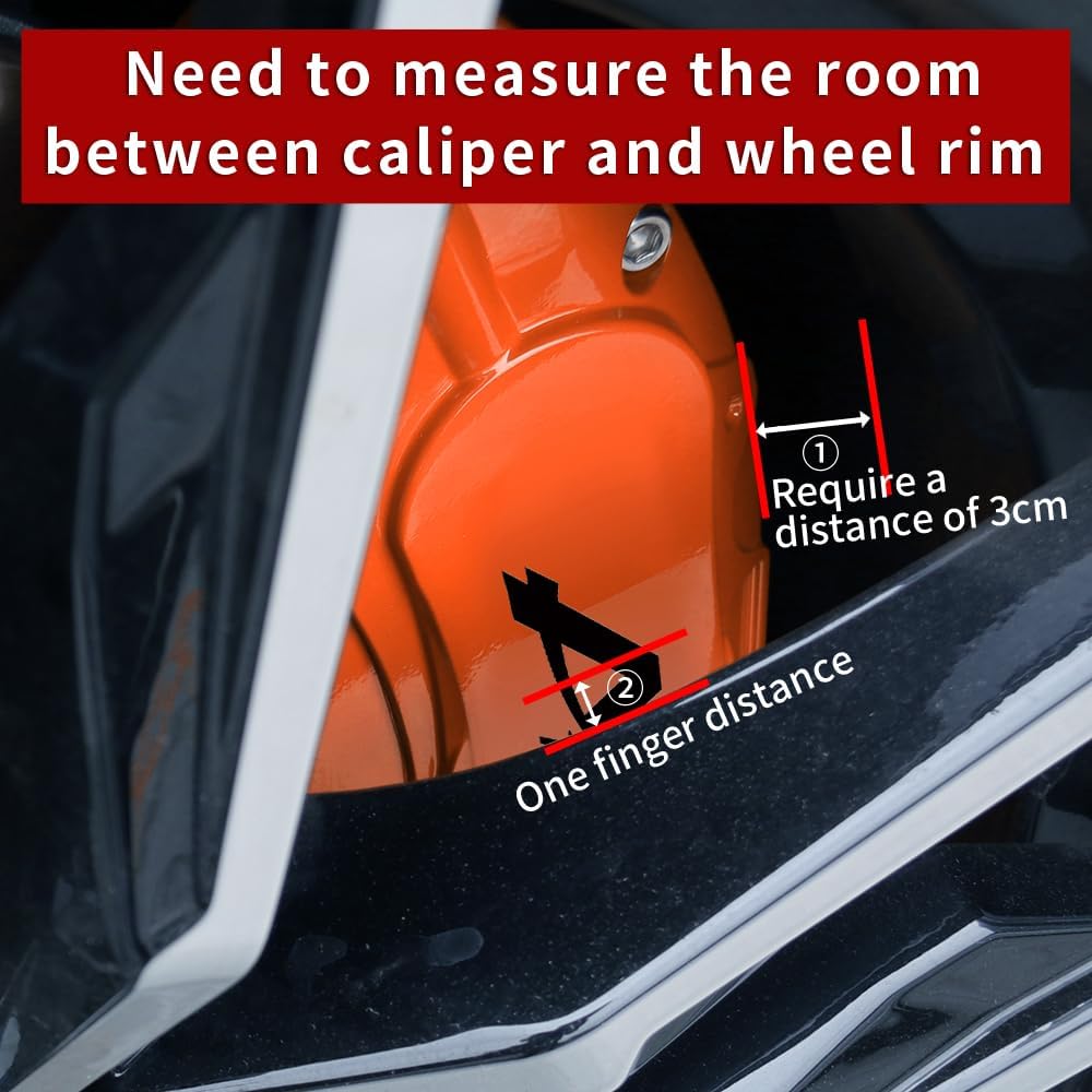 Car aluminum alloy special car special buckle screw fixed caliper cover (4PCS luxury upgrade version)