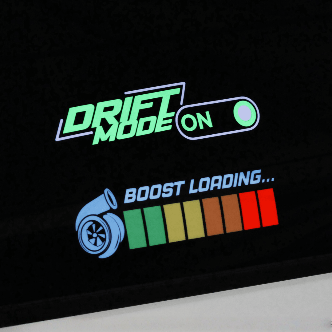 Creative car luminous car stickers triangle window front and rear windshield personalized bright stickers