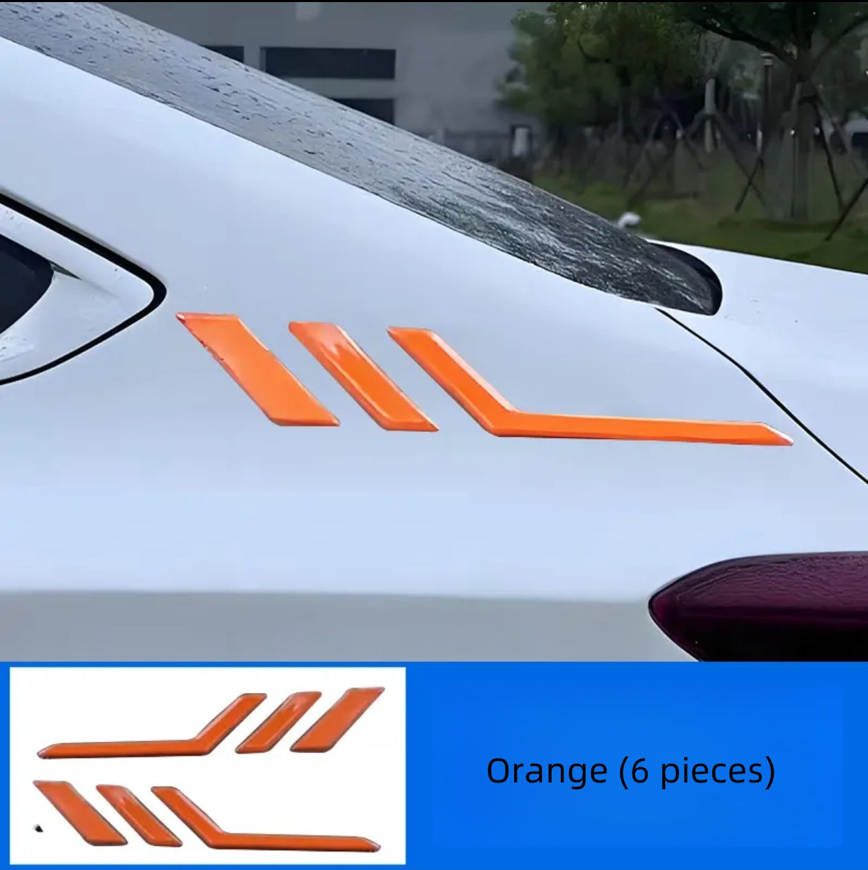 Rear window stickers, lace decoration, modified side wing side logo, sports body decoration stickers