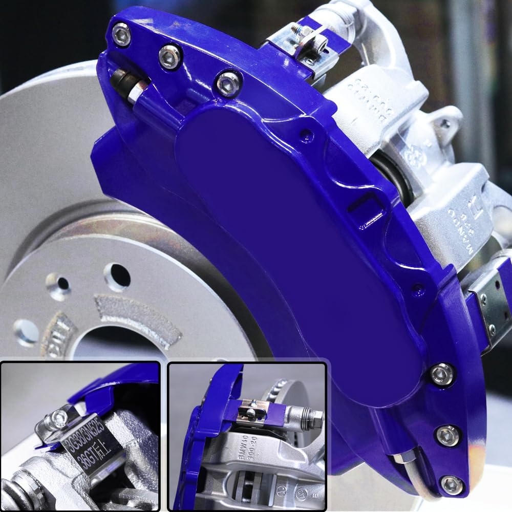 Car aluminum alloy special car special buckle screw fixed caliper cover (4PCS luxury upgrade version)