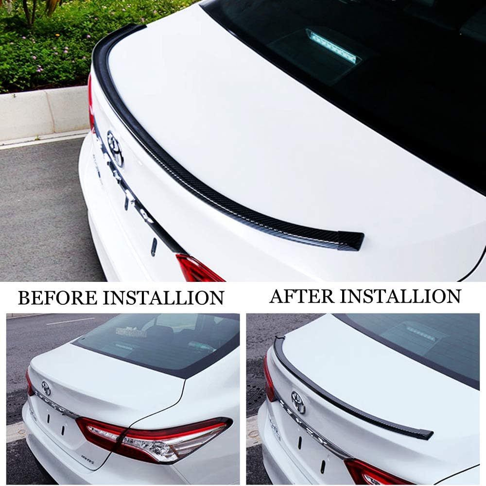 Carbon Fiber Rubber Rear Spoiler Tail Wing