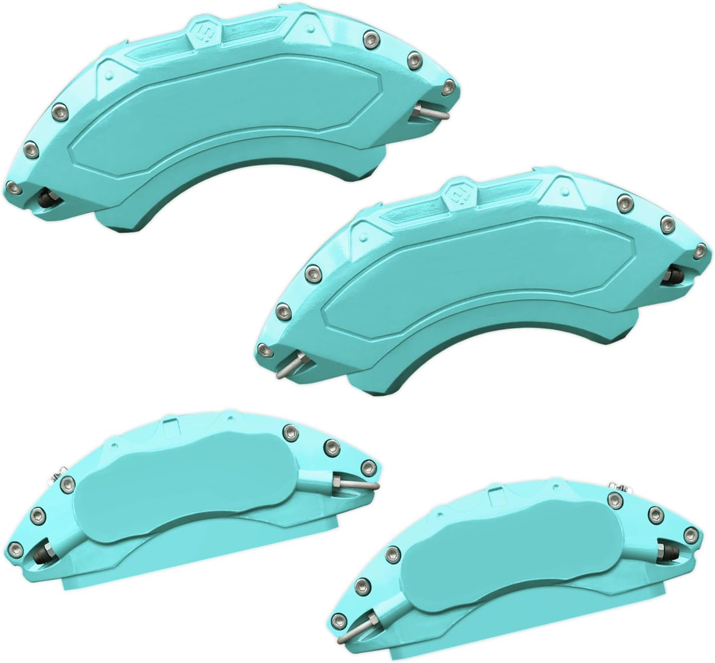 Car aluminum alloy special car special buckle screw fixed caliper cover (4PCS luxury upgrade version)