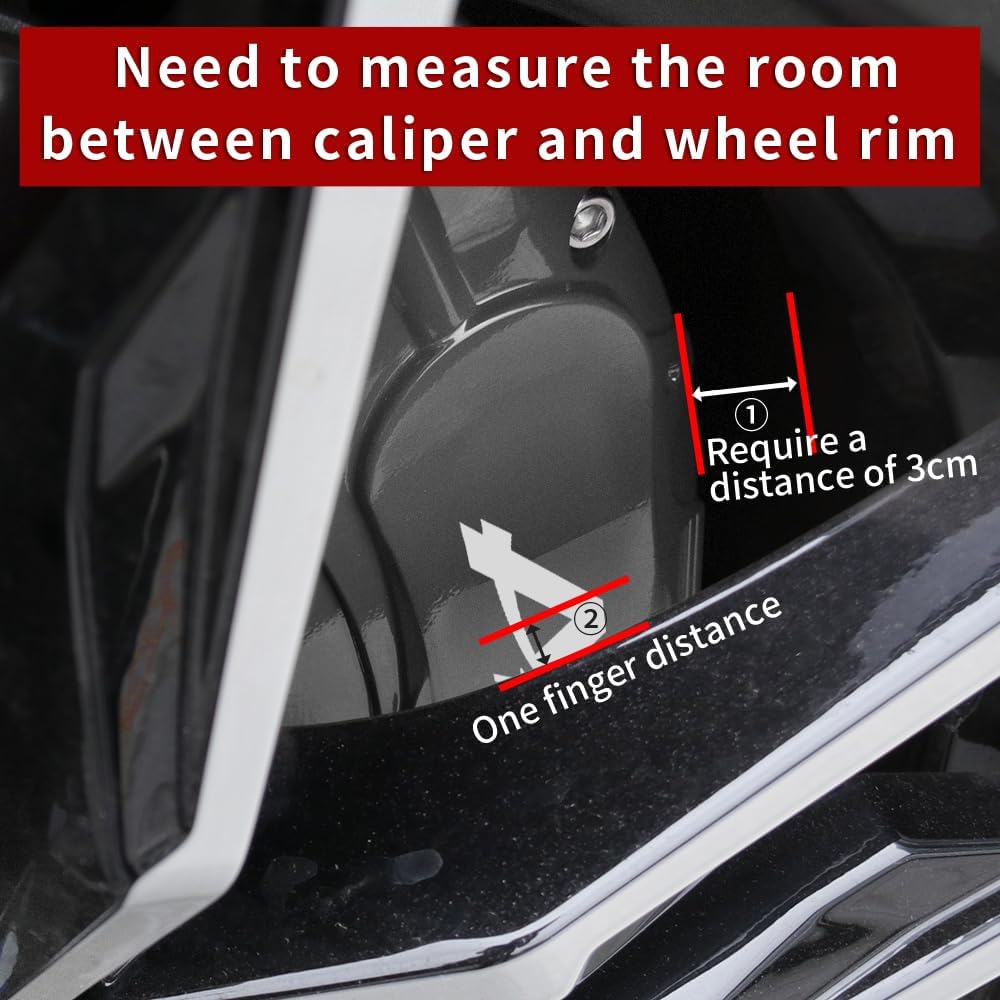 Car aluminum alloy special car special buckle screw fixed caliper cover (4PCS luxury upgrade version)