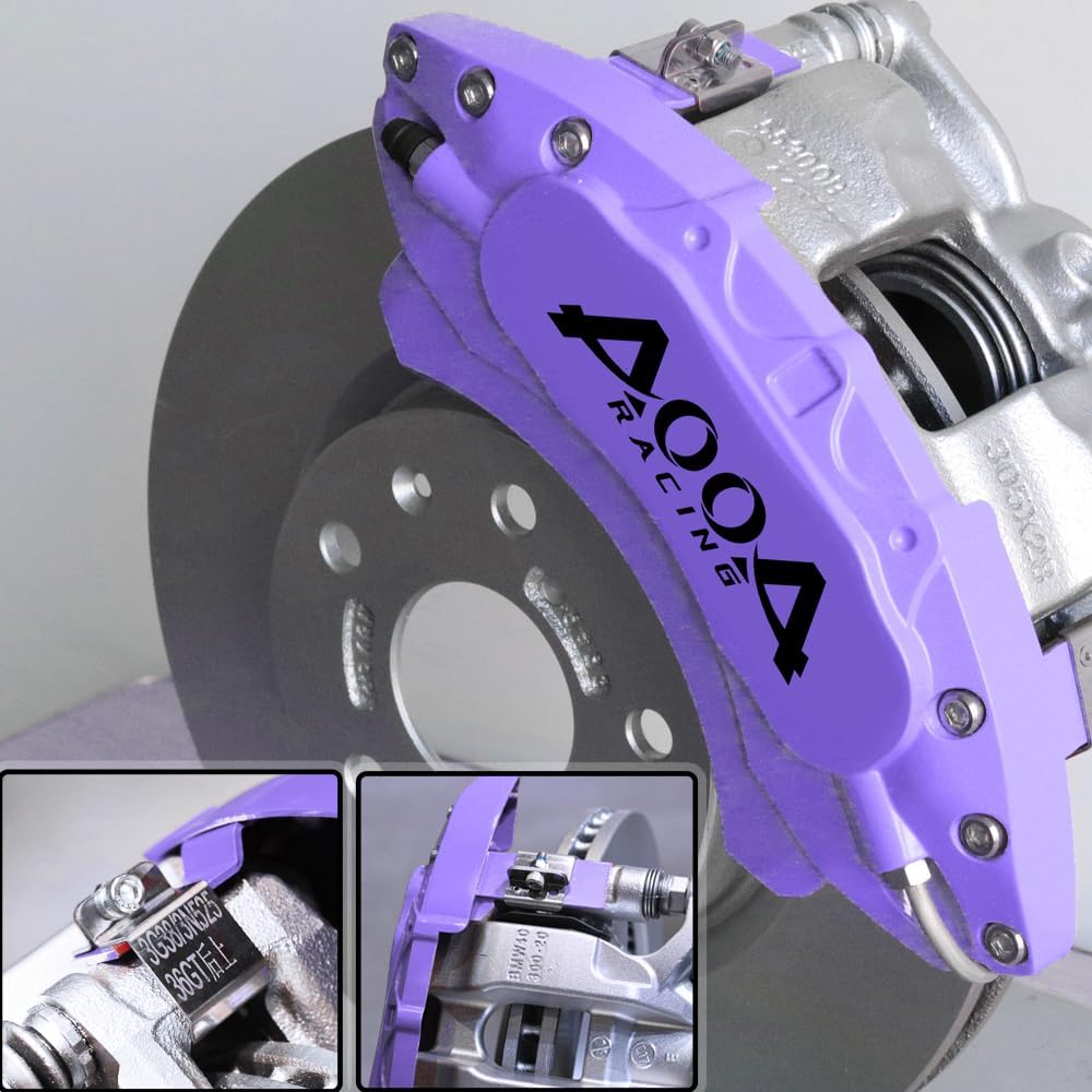 Car aluminum alloy special car special buckle screw fixed caliper cover (4PCS luxury upgrade version)