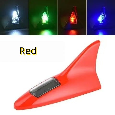 Car shark fin decorative lights Car antenna modification lights