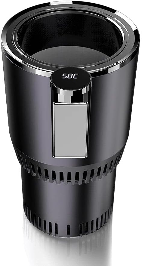 2-in-1 Smart Car Cup Mug Holder, Auto Car Cooling and Heating Cup Holder