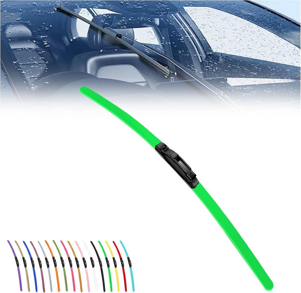 2025 New Colorful Boneless Silent Windshield Wipers  ,All Season Automotive Replacement Windshield Wipers Front Windshield Windshield Blade Window Wipers for Car