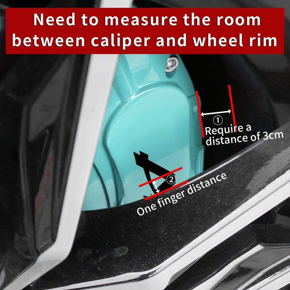 Car aluminum alloy special car special buckle screw fixed caliper cover (4PCS luxury upgrade version)