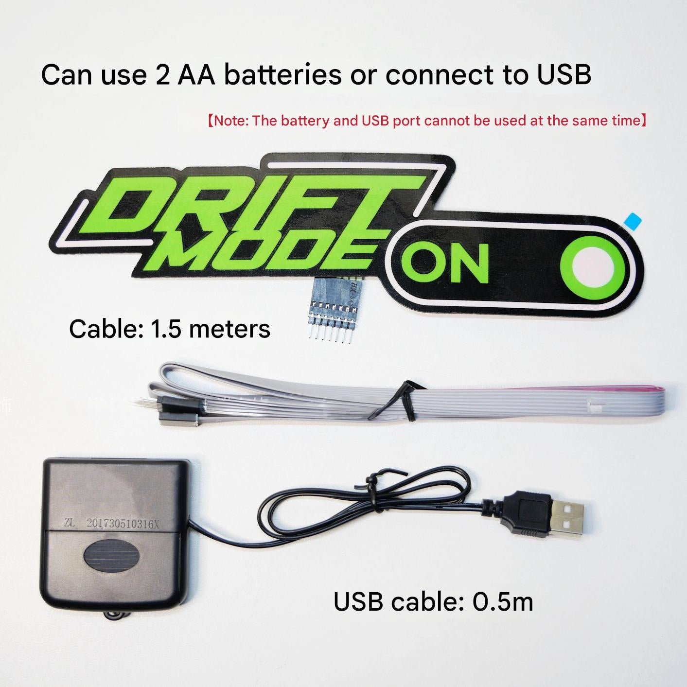 Creative car luminous car stickers triangle window front and rear windshield personalized bright stickers