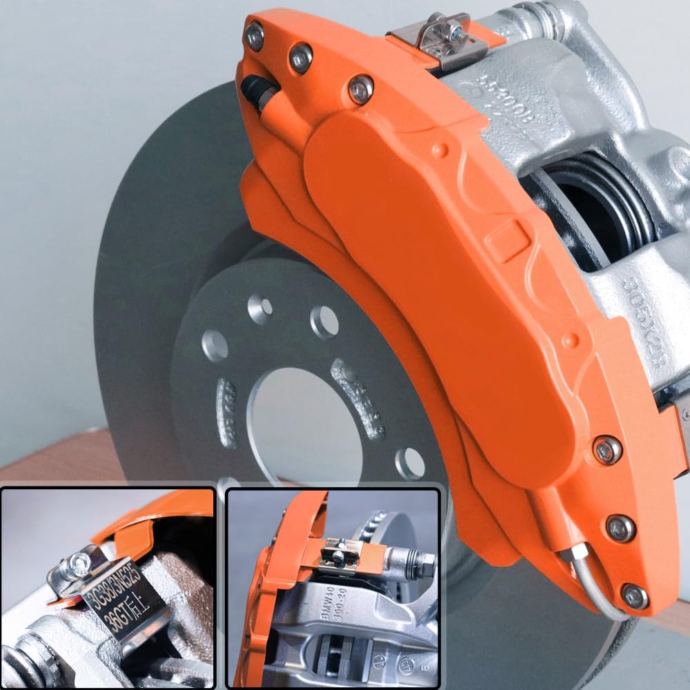 Car aluminum alloy special car special buckle screw fixed caliper cover (4PCS luxury upgrade version)