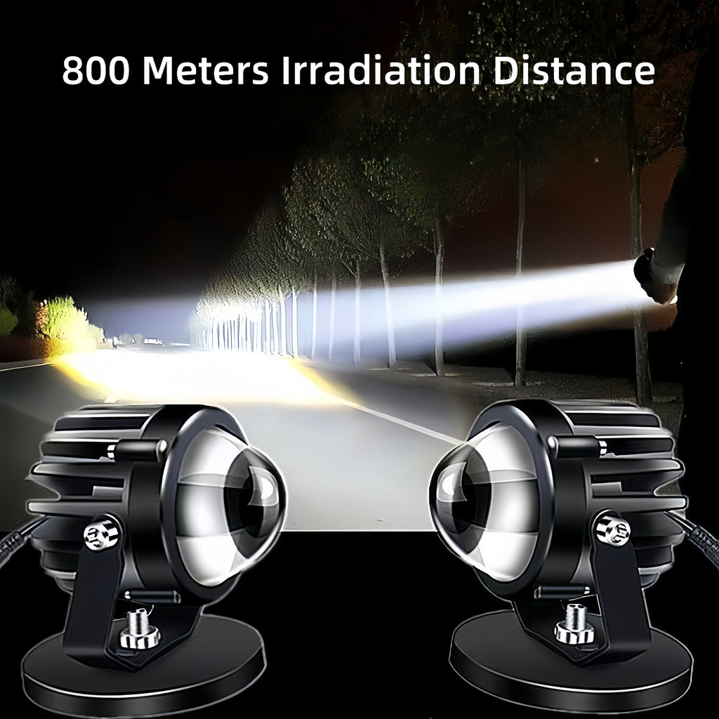 Car LED high beam laser large lens spotlight