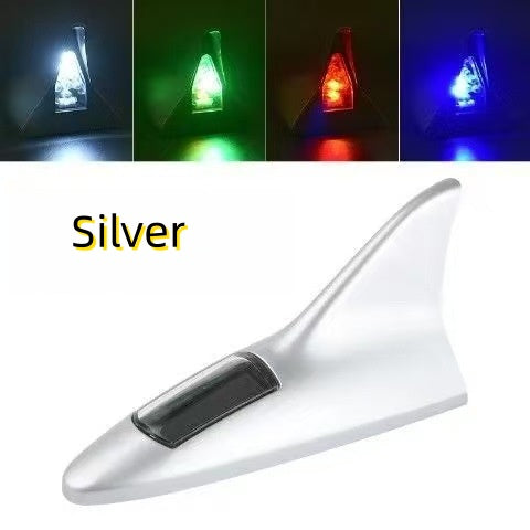 Car shark fin decorative lights Car antenna modification lights