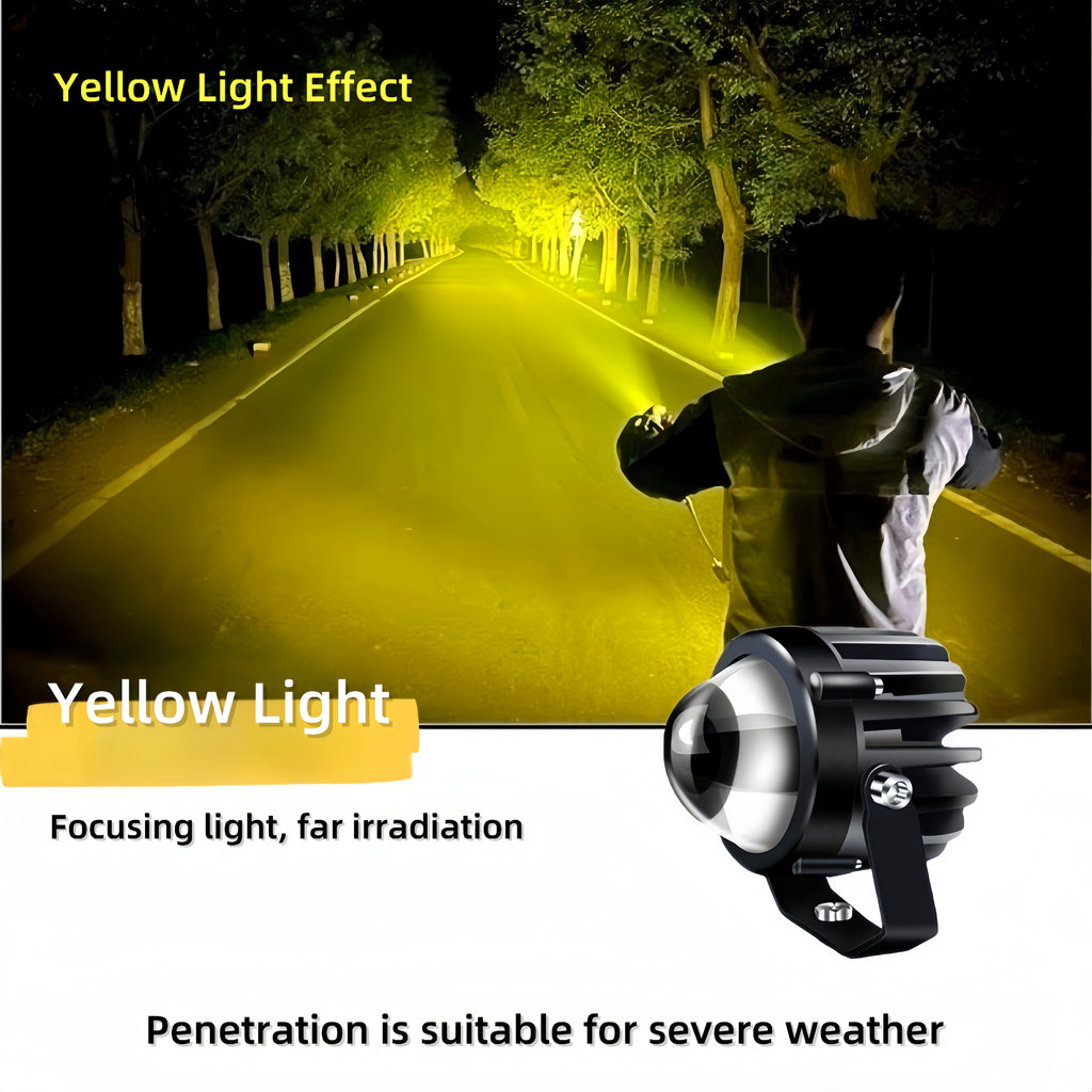 Car LED high beam laser large lens spotlight