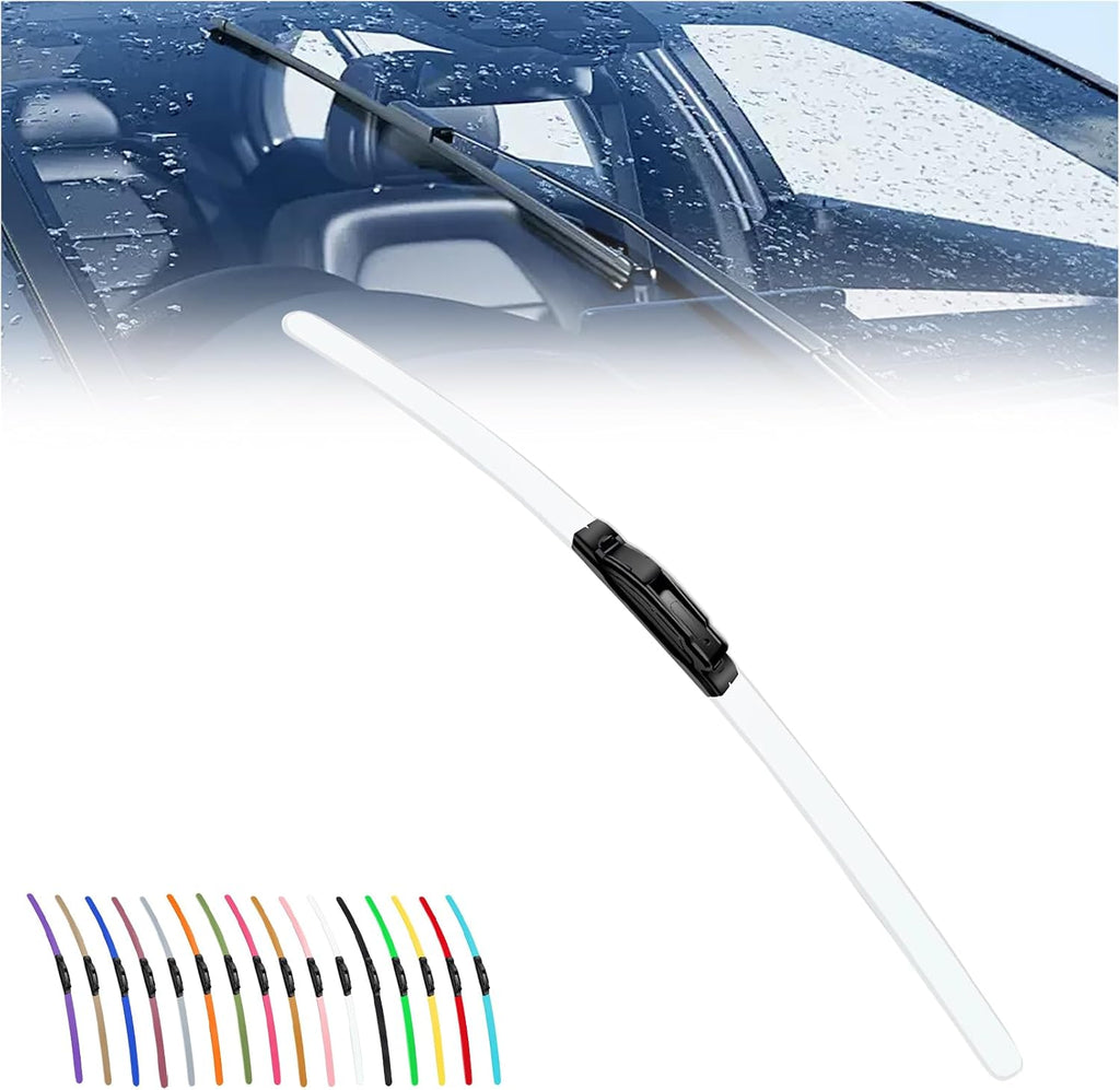 2025 New Colorful Boneless Silent Windshield Wipers  ,All Season Automotive Replacement Windshield Wipers Front Windshield Windshield Blade Window Wipers for Car