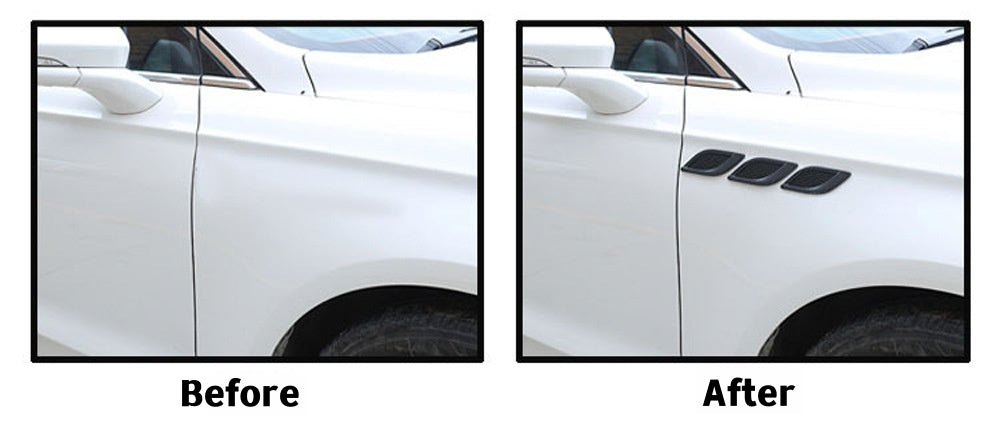 Car deflector sticker fender carbon pattern sticker