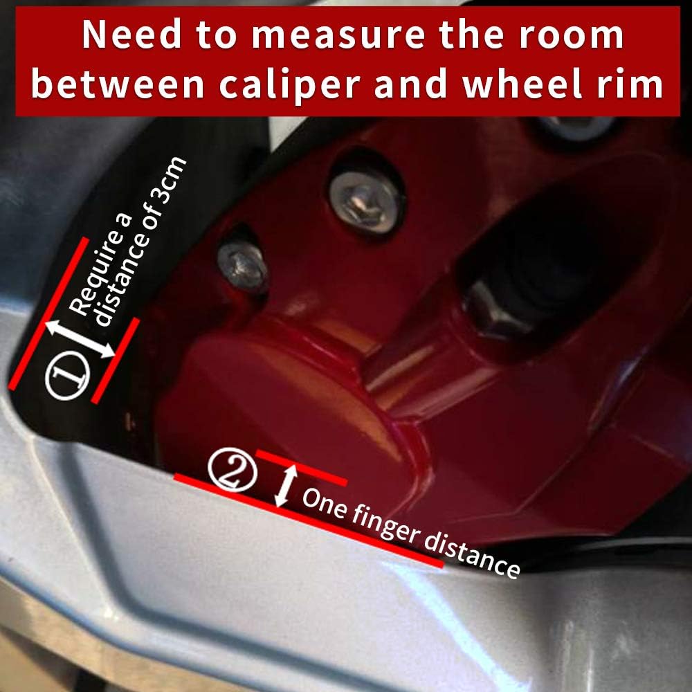 Car aluminum alloy special car special buckle screw fixed caliper cover (4PCS luxury upgrade version)