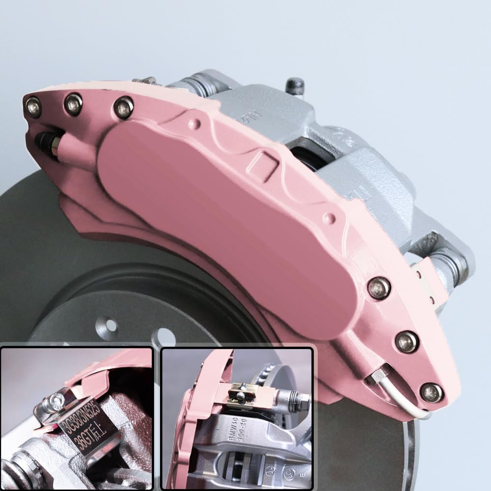 Car aluminum alloy special car special buckle screw fixed caliper cover (4PCS luxury upgrade version)