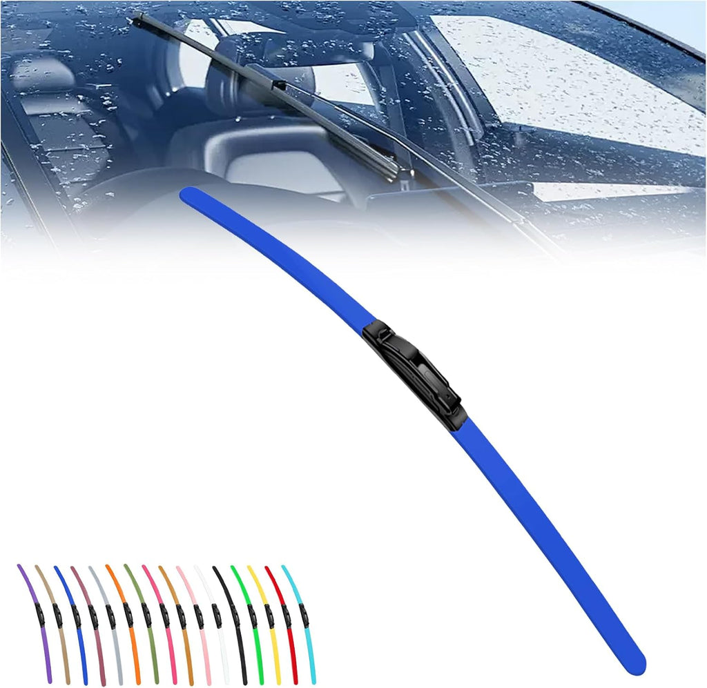2025 New Colorful Boneless Silent Windshield Wipers  ,All Season Automotive Replacement Windshield Wipers Front Windshield Windshield Blade Window Wipers for Car