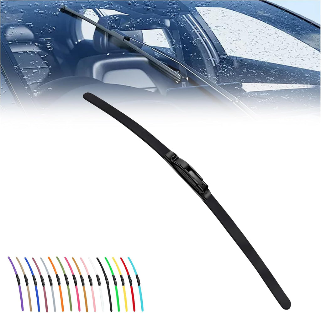 2025 New Colorful Boneless Silent Windshield Wipers  ,All Season Automotive Replacement Windshield Wipers Front Windshield Windshield Blade Window Wipers for Car