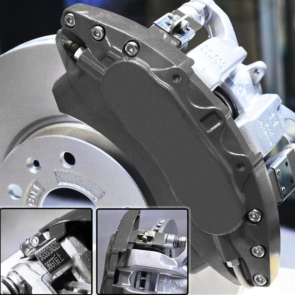 Automobile aluminum alloy caliper cover special car special buckle screw fixed caliper cover (4PCS)